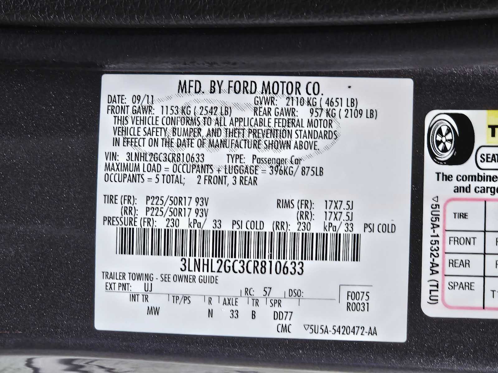 Thumbnail: 2012 Lincoln MKZ - 29