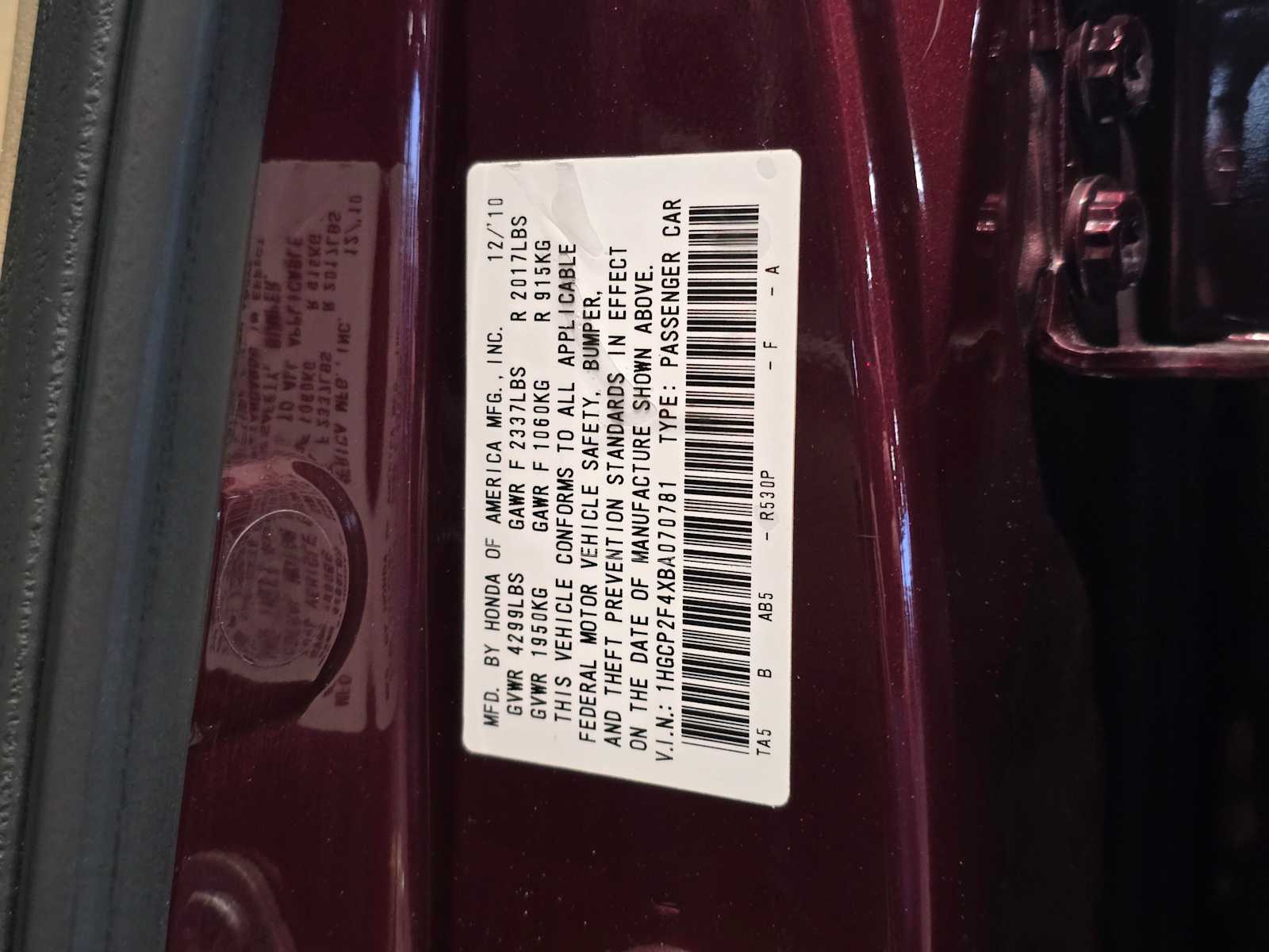 Thumbnail: 2011 Honda Accord - 32