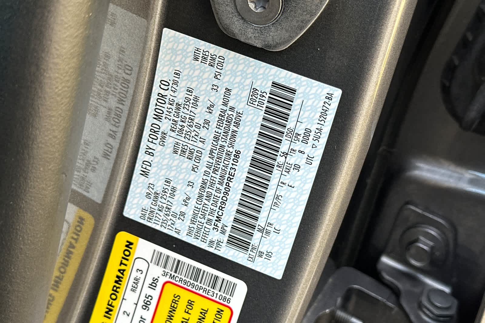 Thumbnail: 2023 Ford Bronco Sport - 28