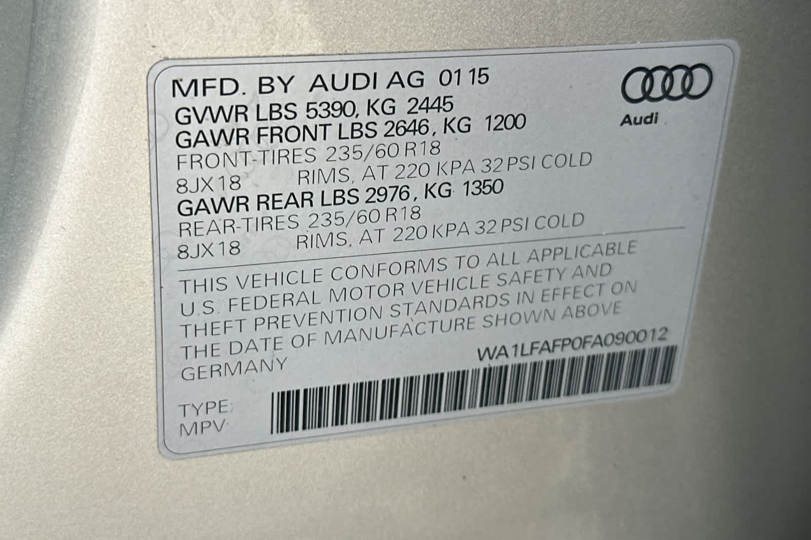 Thumbnail: 2015 Audi Q5 - 30