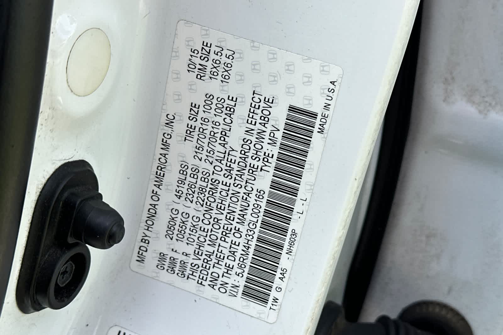 2016 Honda CR-V LX 27