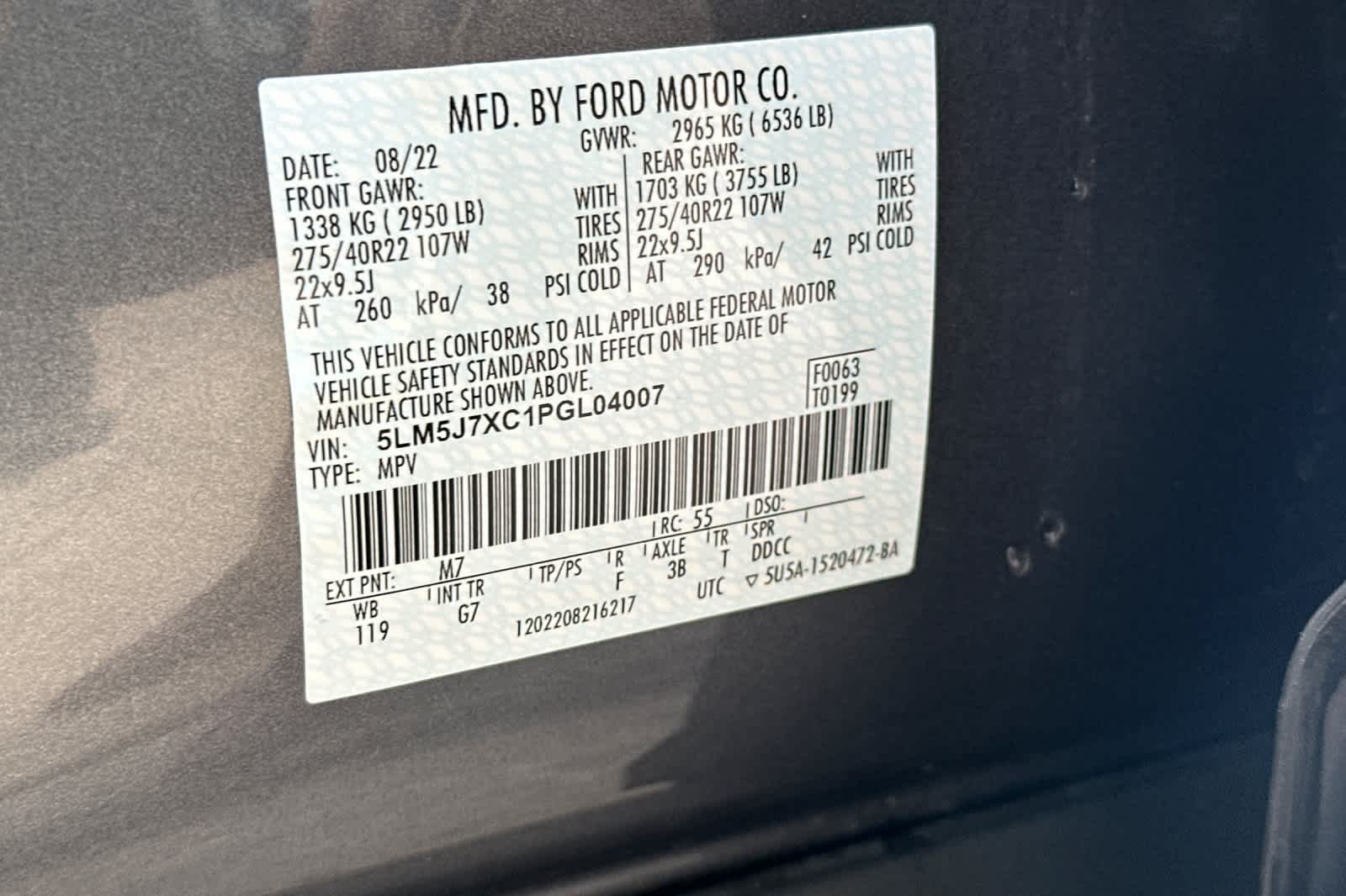 Thumbnail: 2023 Lincoln Aviator - 29