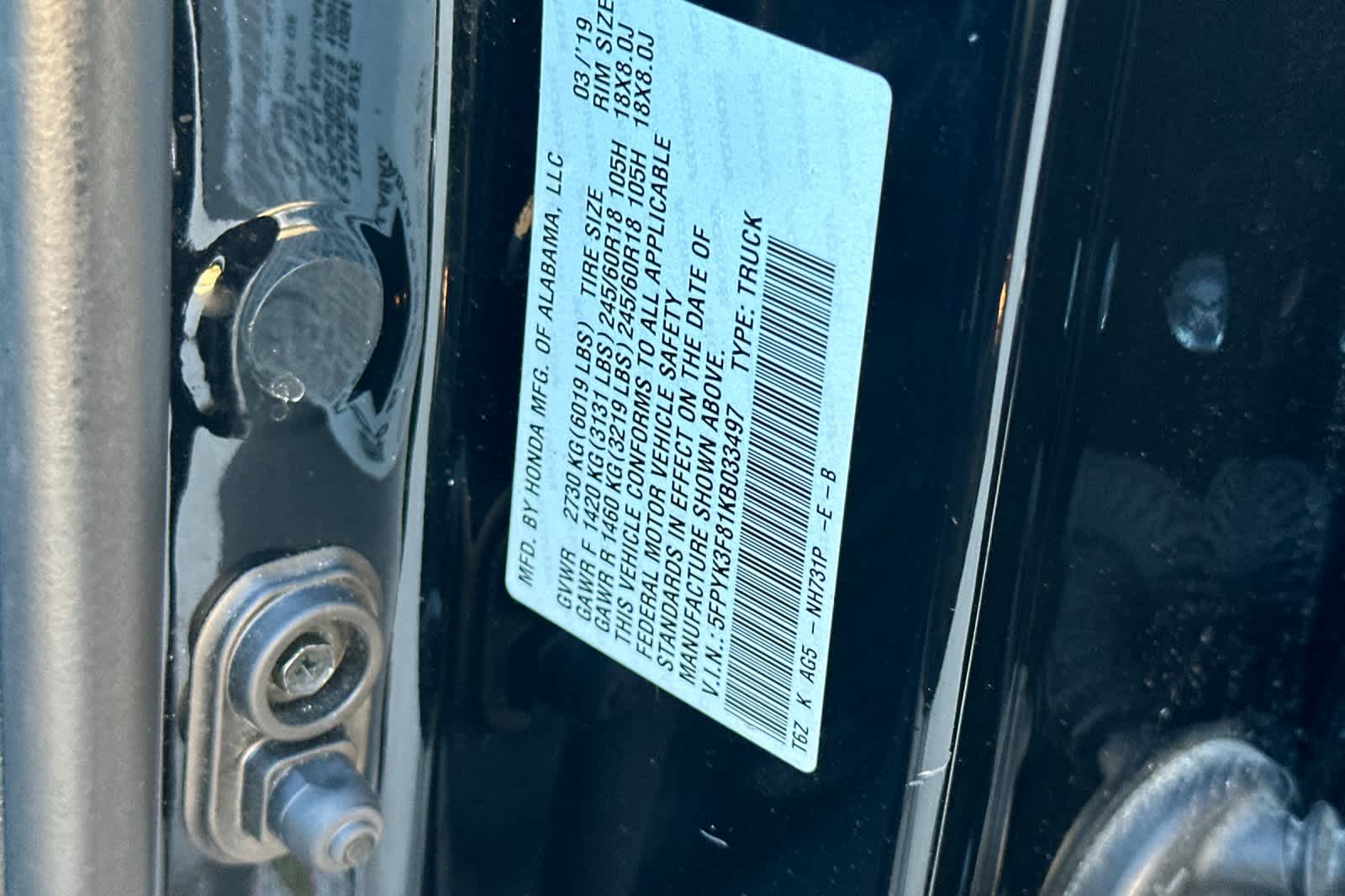 Thumbnail: 2019 Honda Ridgeline - 25