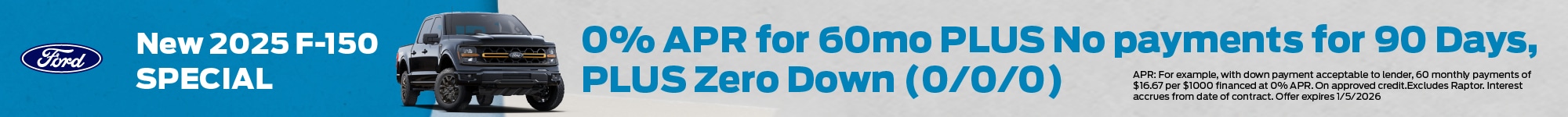 New 2025 f-150 Special