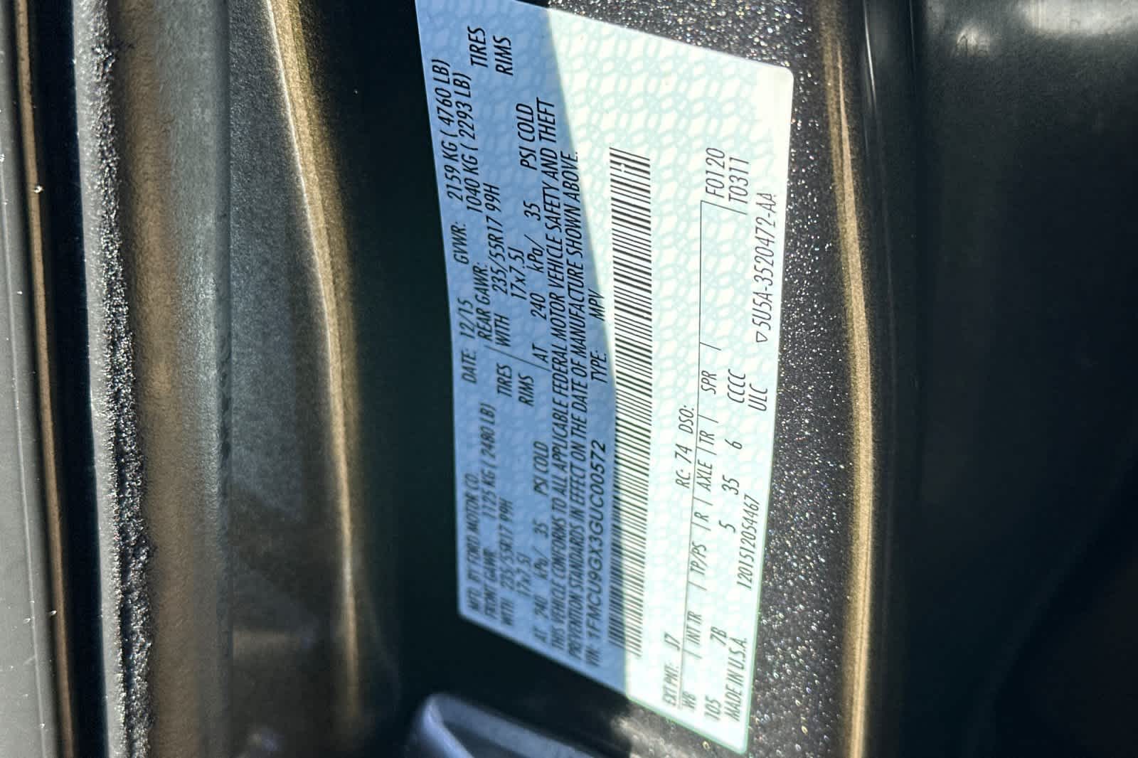 Thumbnail: 2016 Ford Escape - 28