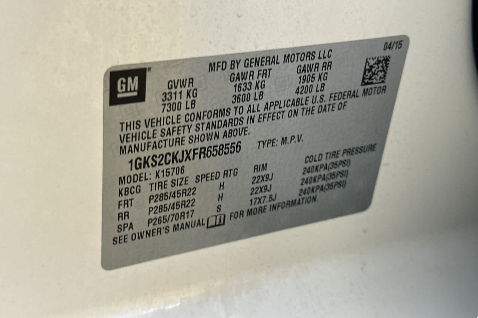 Thumbnail: 2015 GMC Yukon - 30