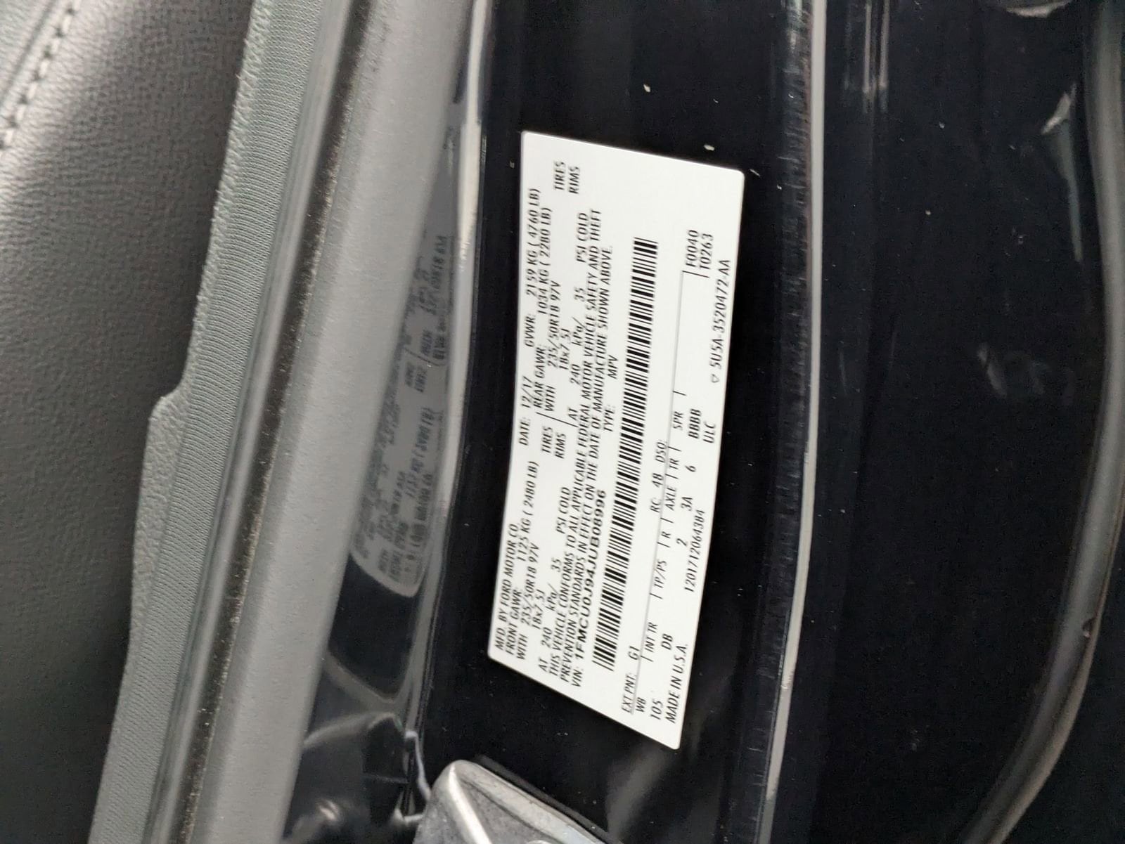 Thumbnail: 2018 Ford Escape - 37