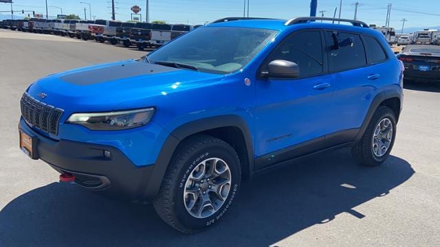 Used Jeep Suv Trailhawk Hydro Blue Pearlcoat For Sale At Lithia Motors Stock Ld56g