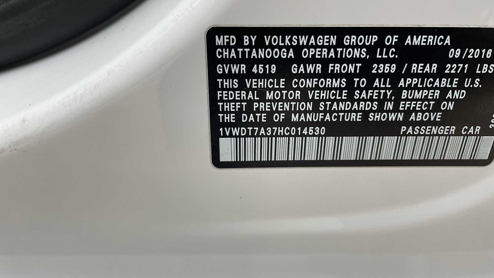 Thumbnail: 2017 Volkswagen Passat - 24