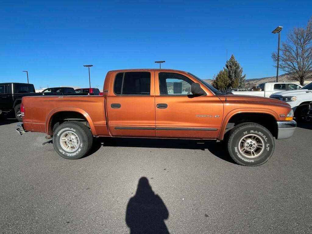 Used 2000 Dodge Dakota Truck Quad Cab Orange For Sale in Klamath Falls