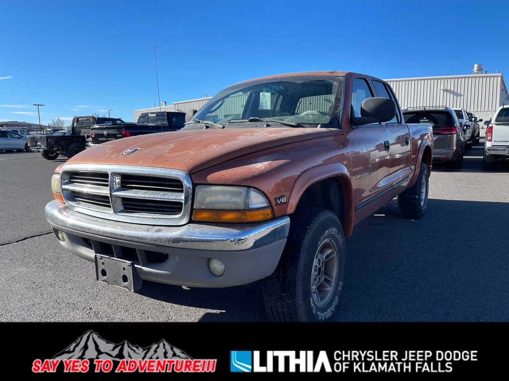 Used 2000 Dodge Dakota Truck Quad Cab Orange For Sale in Klamath Falls