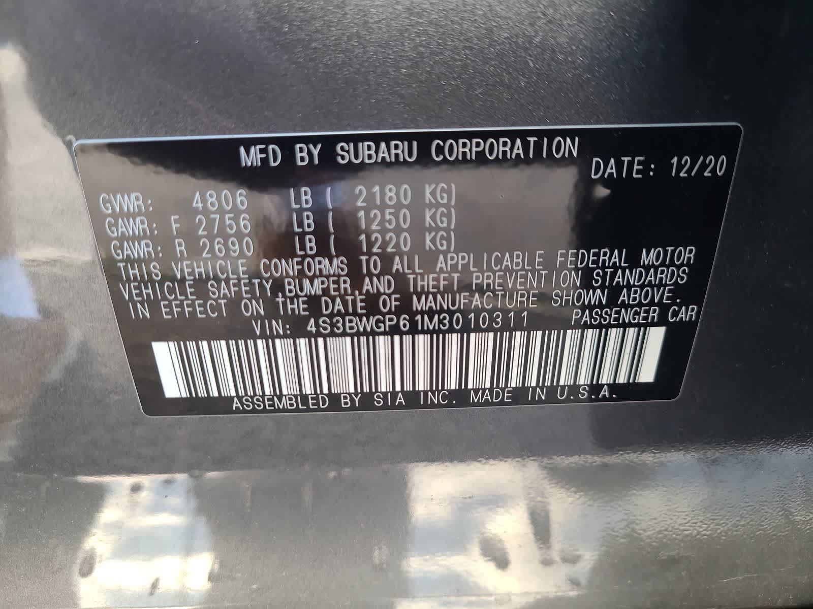 Thumbnail: 2021 Subaru Legacy - 29