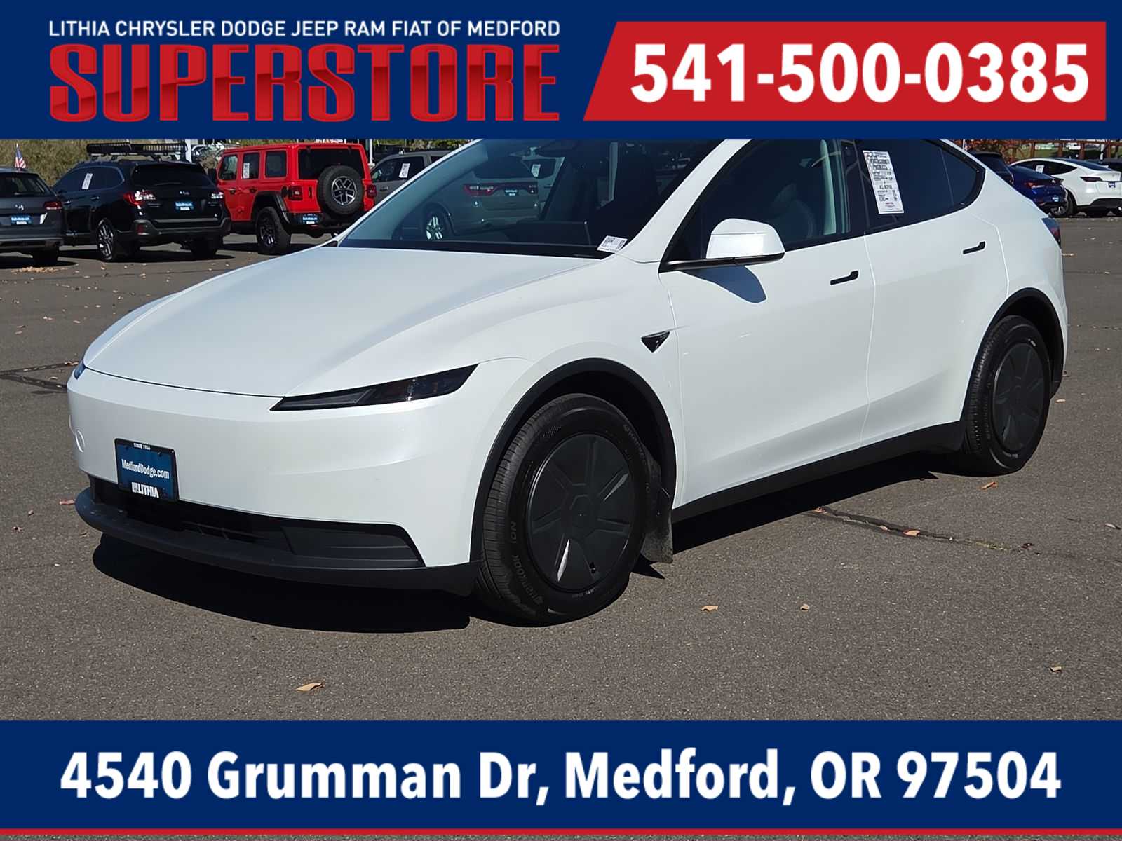 Used 2026 Tesla Model Y Standard with VIN 7SAYGDEE0TA662550 for sale in Medford, OR