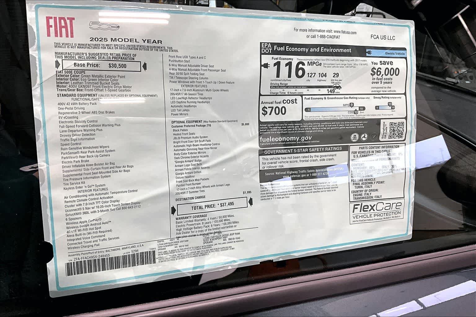 Thumbnail: 2025 Fiat 500e - 23