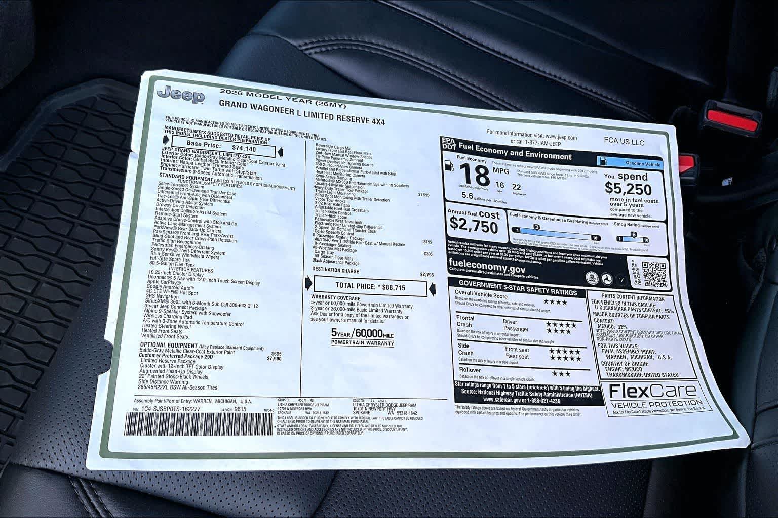 Thumbnail: 2026 Jeep Grand Wagoneer L - 23