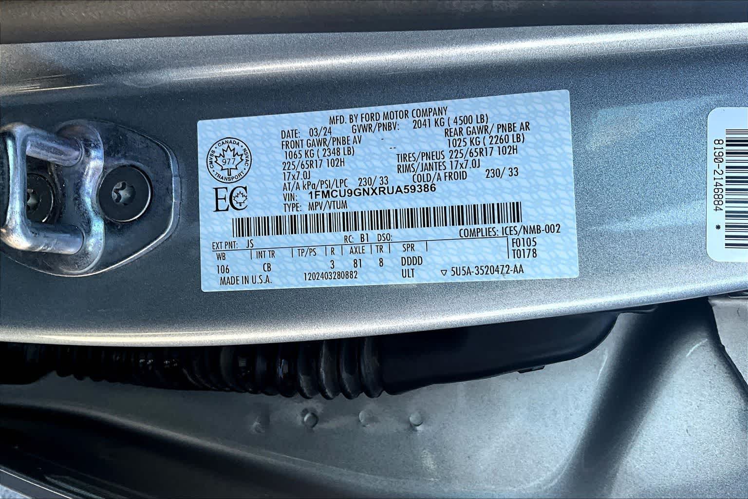 Thumbnail: 2024 Ford Escape - 21