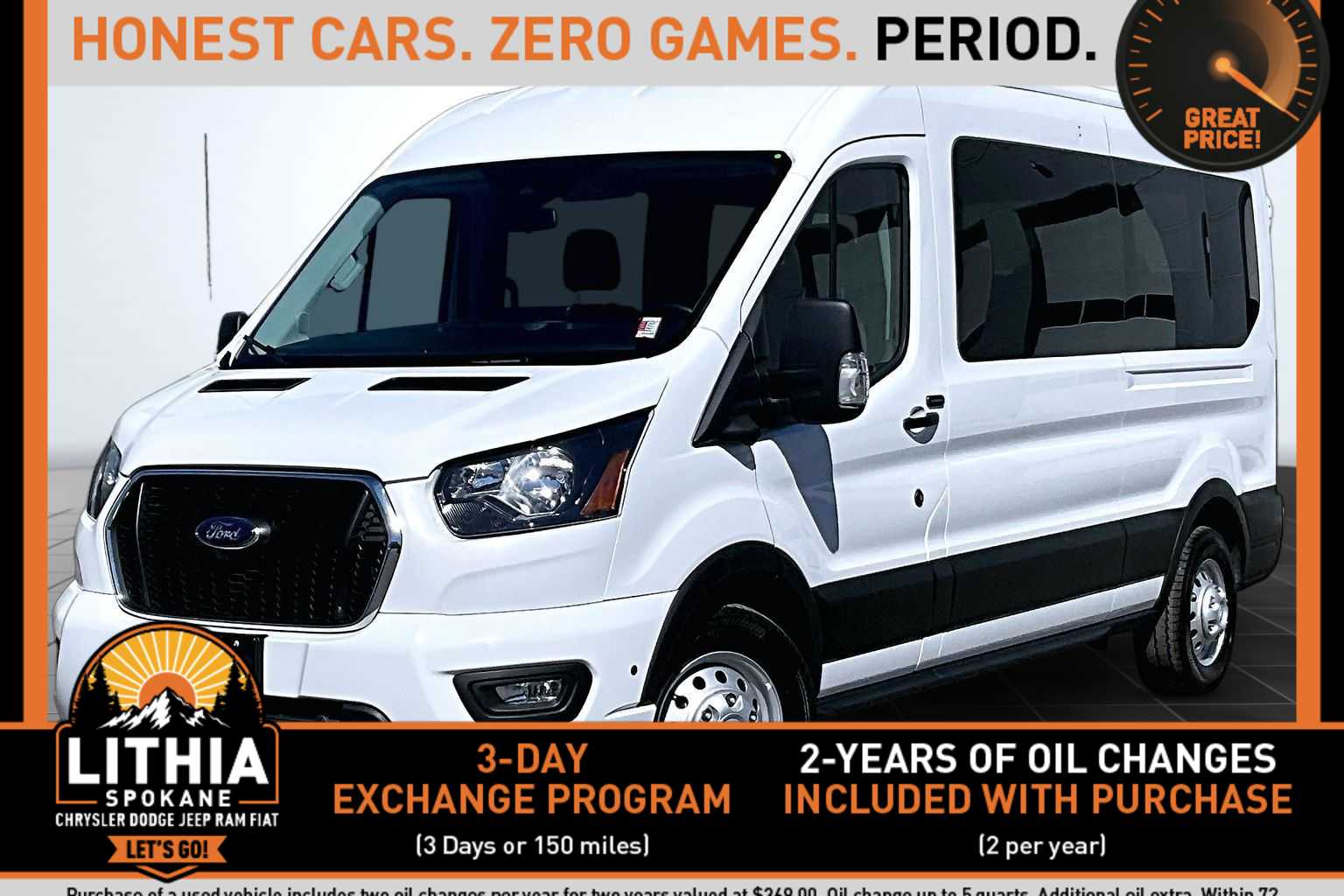 2025 Ford Transit 350 XLT Med Roof Sliding Pass. 148 AWD's photo