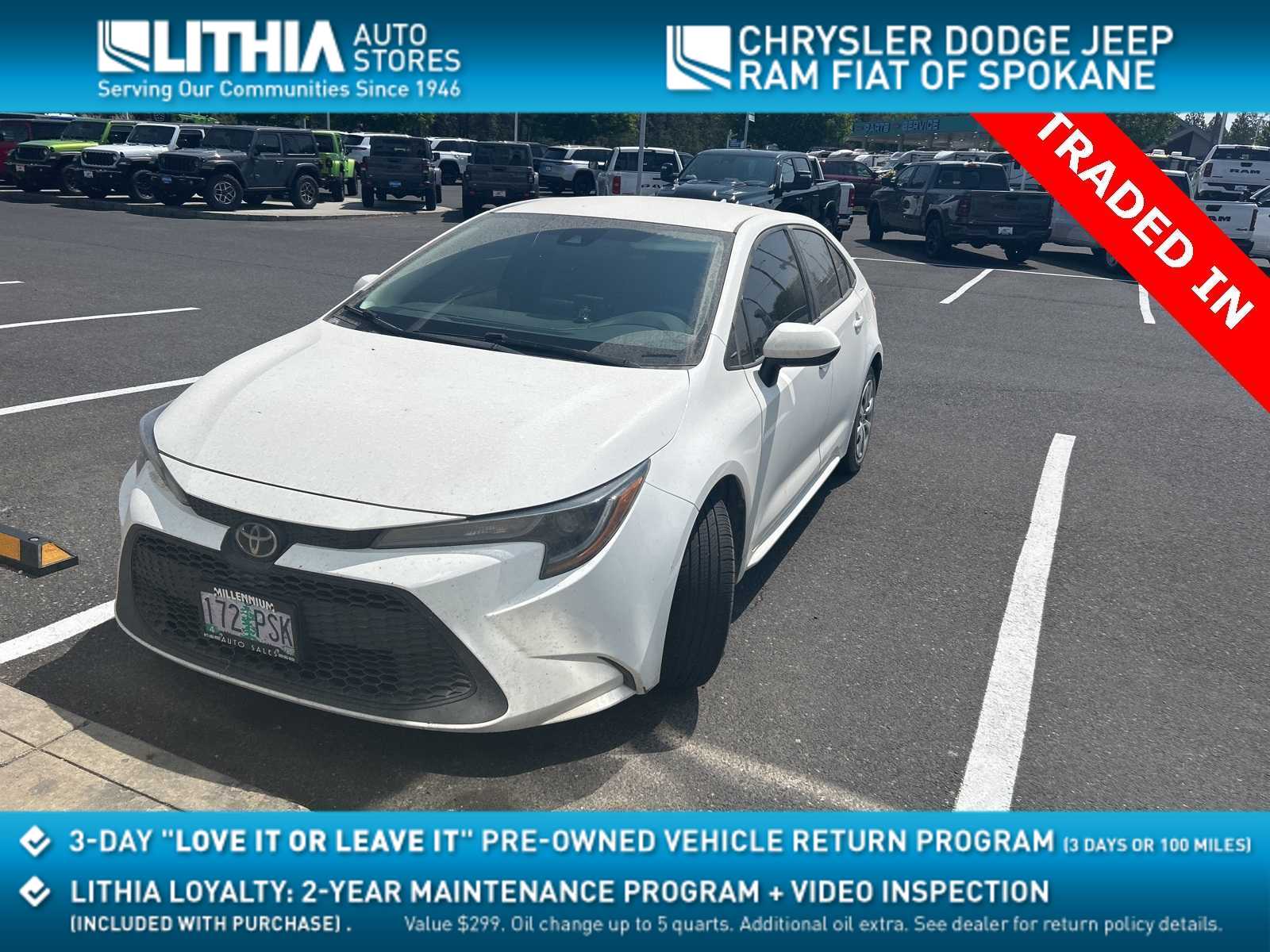 2021 Toyota Corolla LE Hero Image