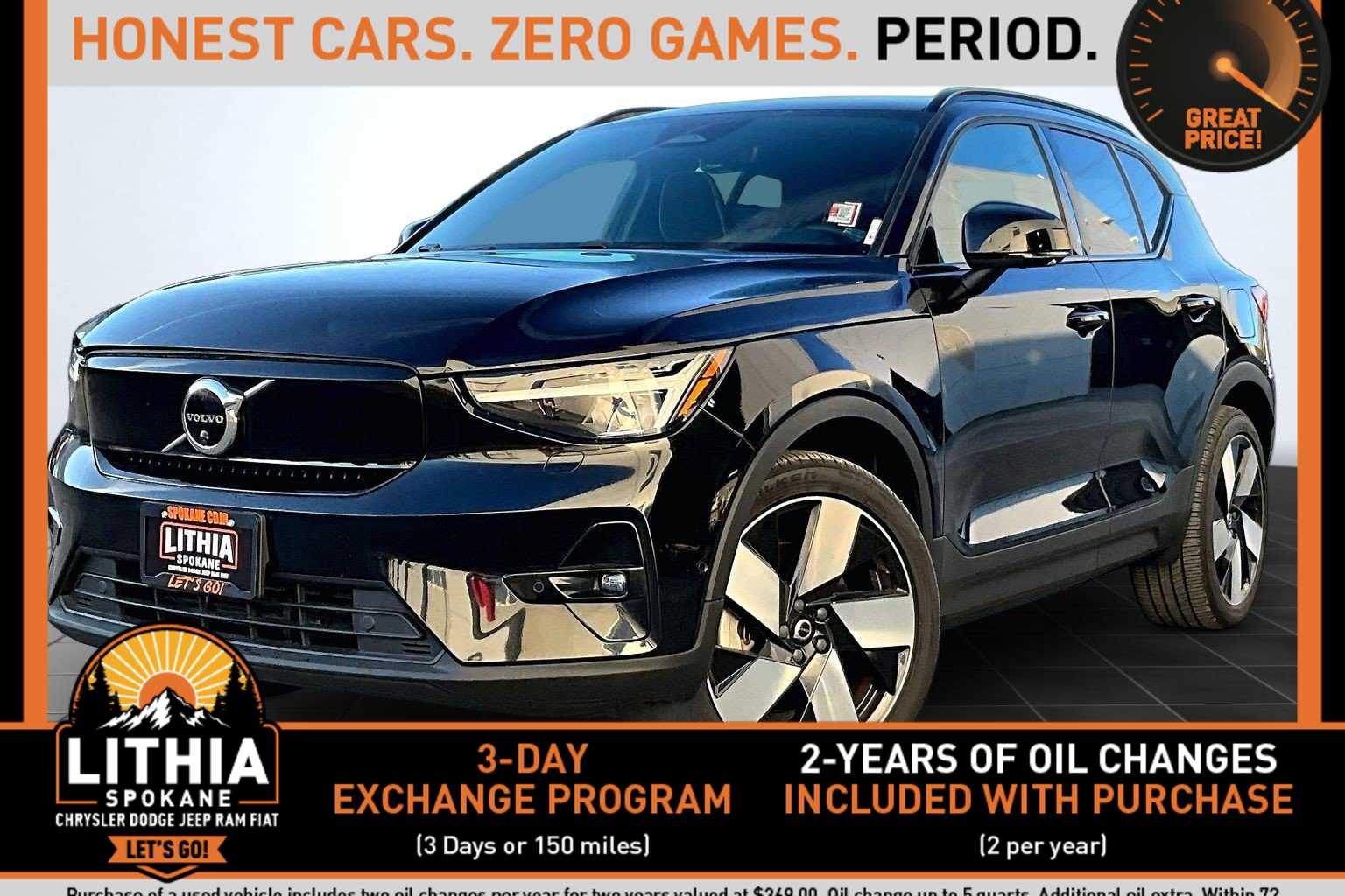 Used 2023 Volvo XC40 Ultimate with VIN YV4ED3UM4P2990445 for sale in Spokane, WA