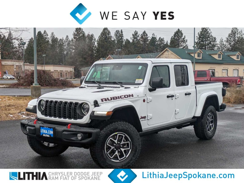 New 2024 Jeep Gladiator RUBICON X 4X4 Bright White For Sale in Spokane