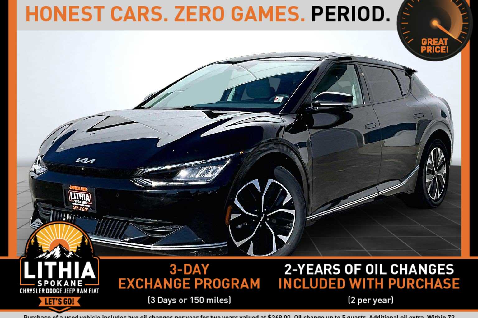 Used 2023 Kia EV6 Wind with VIN KNDC3DLC6P5156333 for sale in Spokane, WA