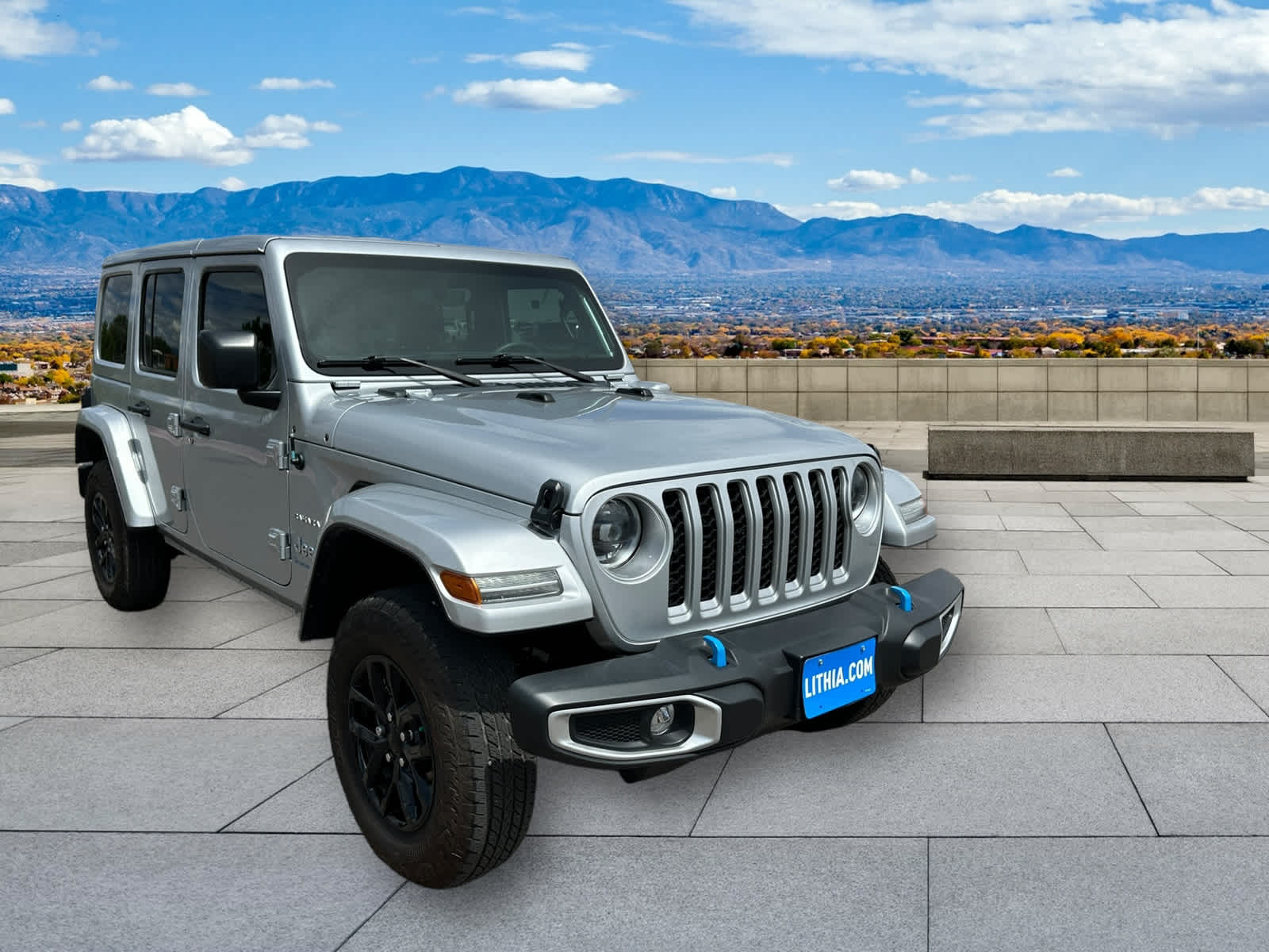 Used 2023 Jeep Wrangler 4xe Sahara 4XE with VIN 1C4JJXP65PW524885 for sale in Santa Fe, NM