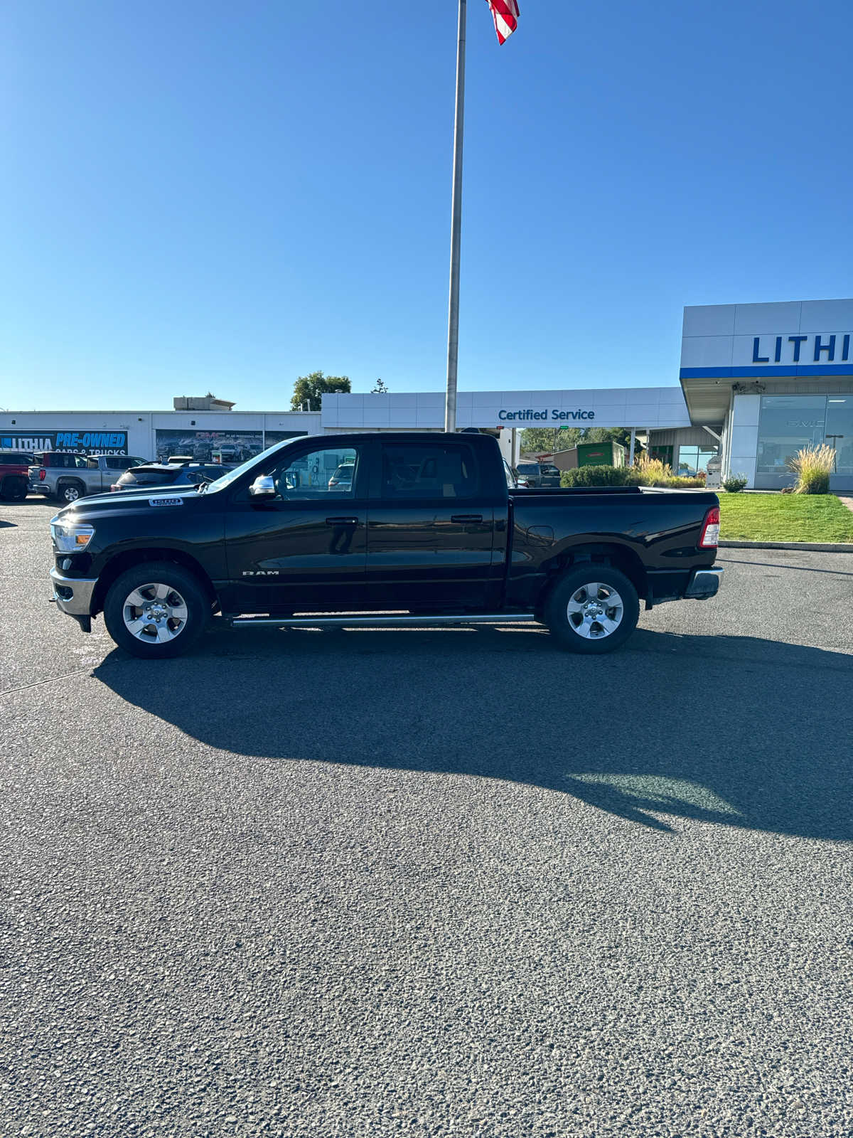 Used 2021 RAM Ram 1500 Big Horn with VIN 1C6SRFFT3MN665249 for sale in Helena, MT