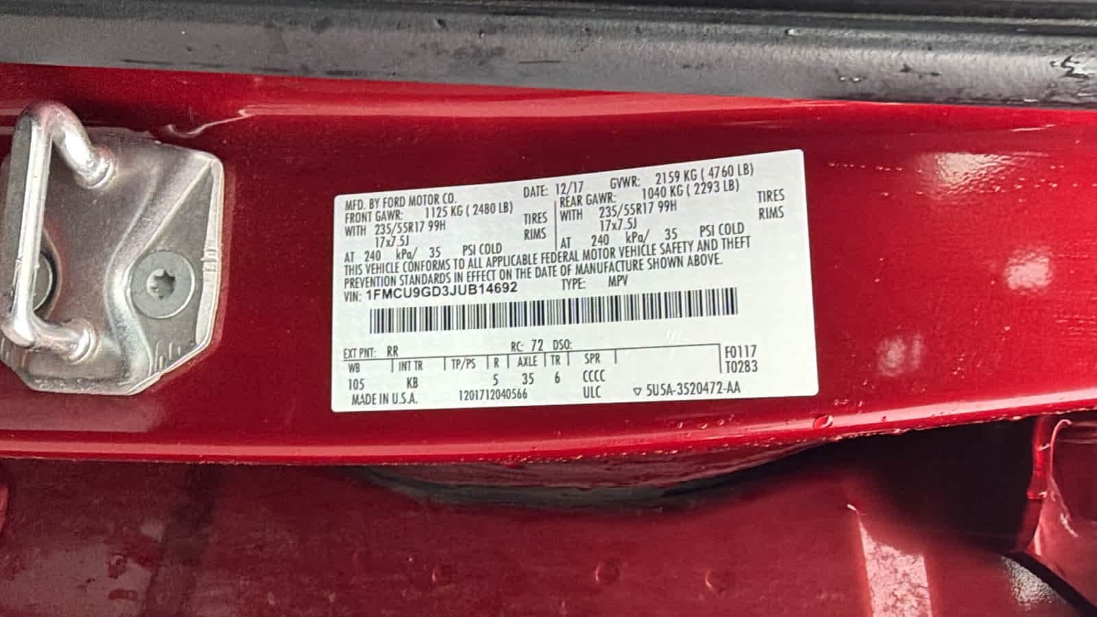 Thumbnail: 2018 Ford Escape - 21