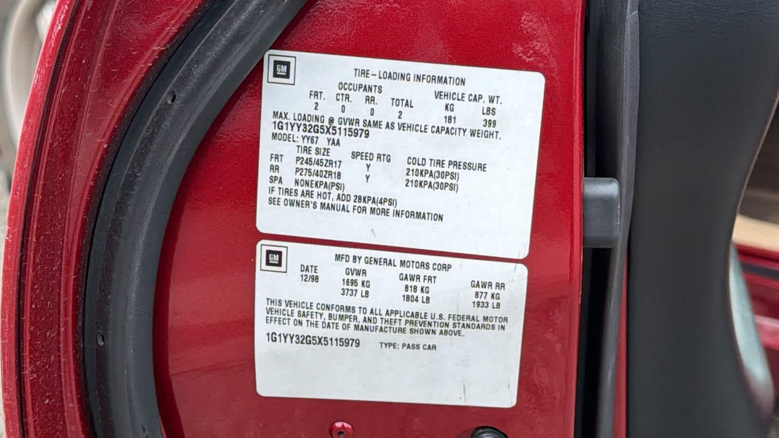 Thumbnail: 1999 Chevrolet Corvette - 17