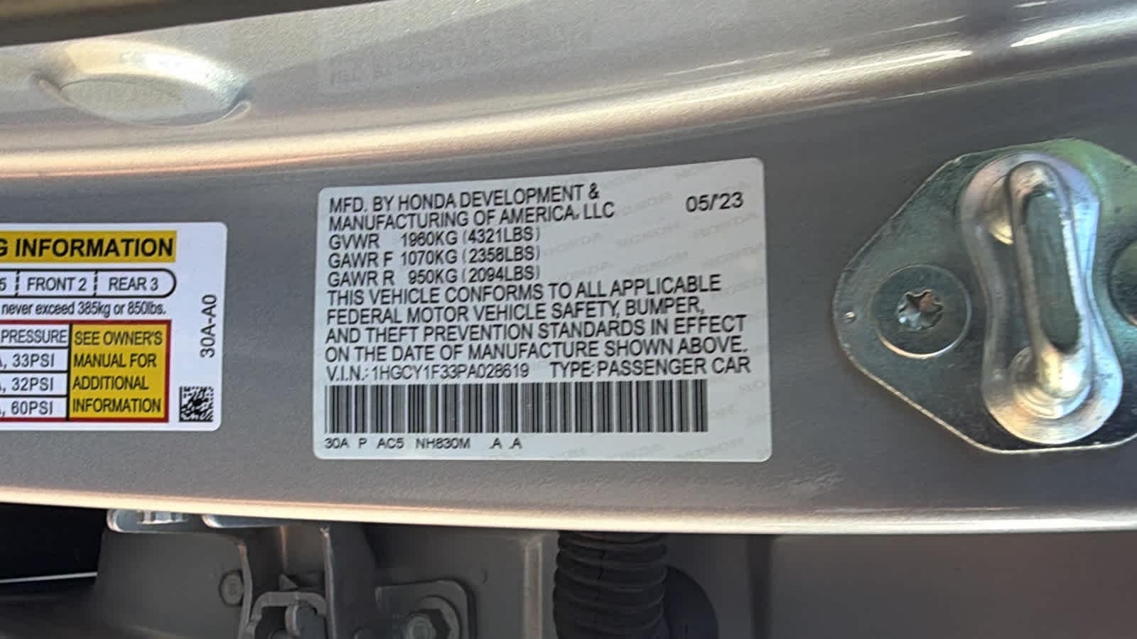 2023 Honda Accord EX - Photo 21