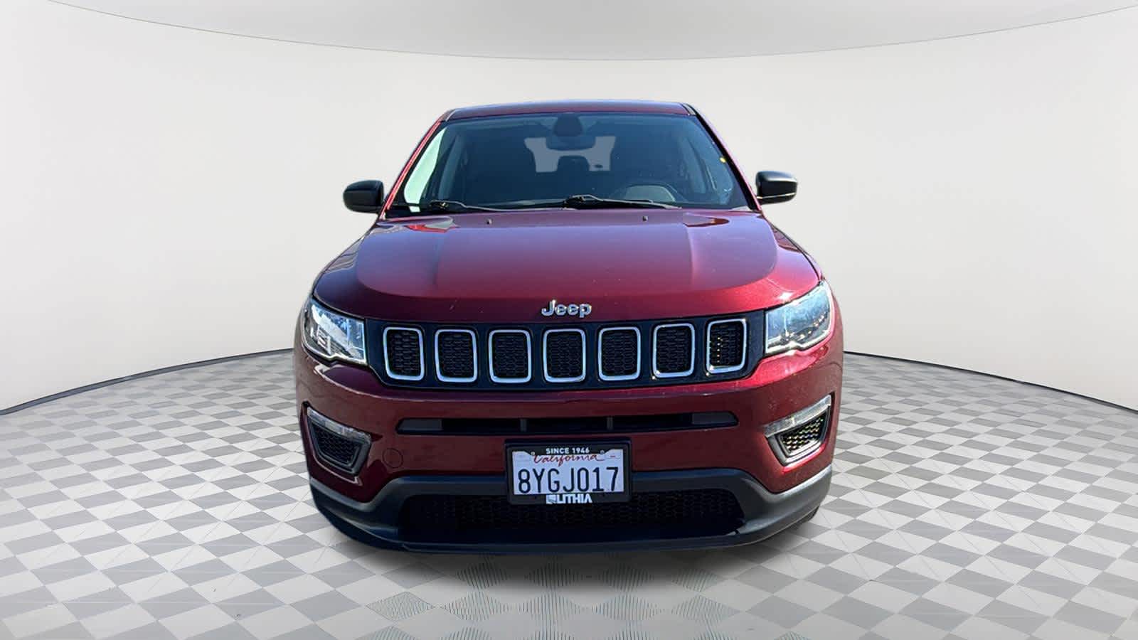 Used 2020 Jeep Compass Sport with VIN 3C4NJDAB4LT256692 for sale in Redding, CA