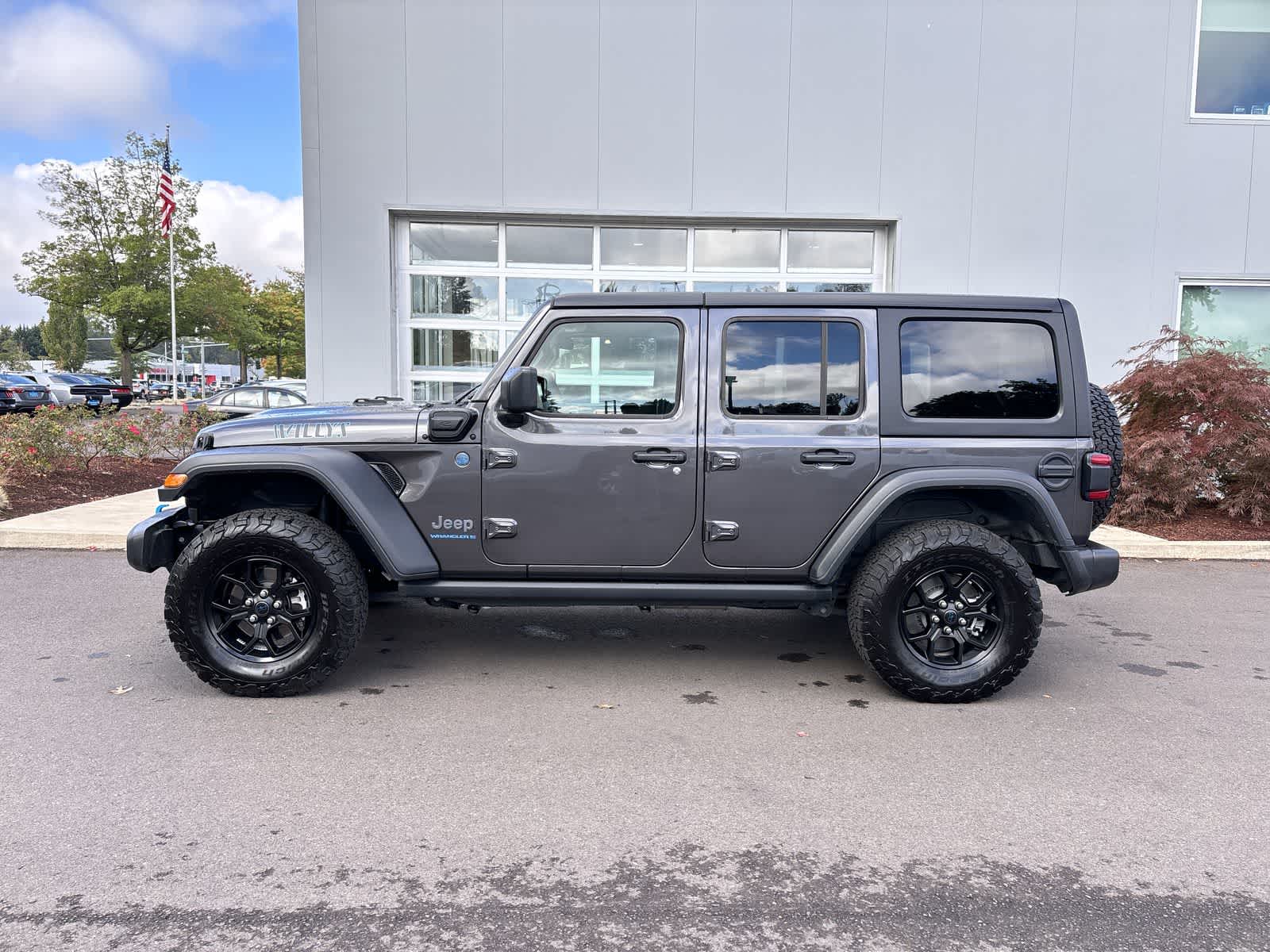 Certified 2024 Jeep Wrangler 4xe Willys 4XE with VIN 1C4RJXN6XRW167938 for sale in Eugene, OR