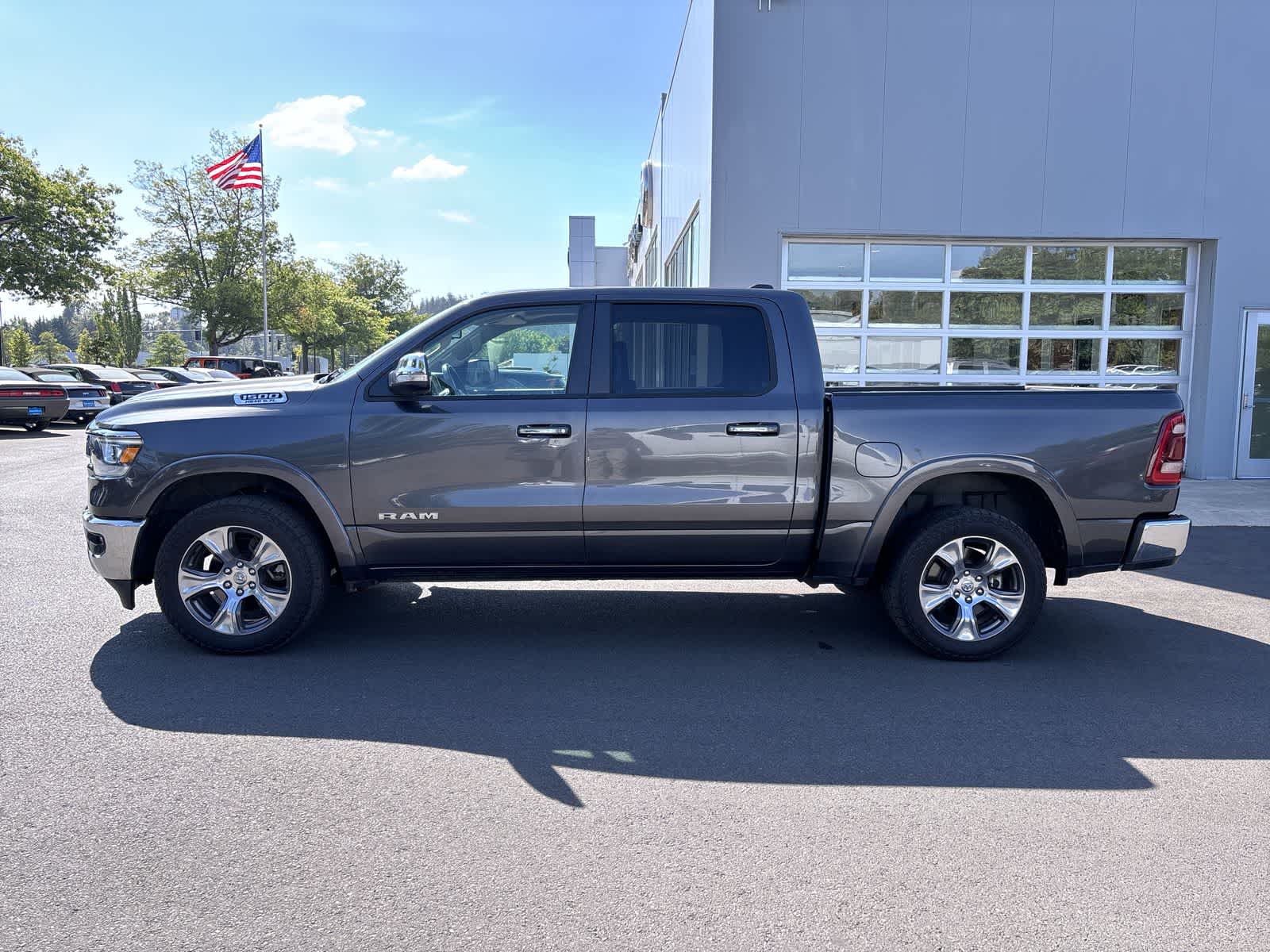 Certified 2020 RAM Ram 1500 Pickup Laramie with VIN 1C6SRFJT9LN207673 for sale in Eugene, OR