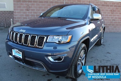 New 21 Jeep Grand Cherokee Sport Utility Limited 4x4 Slate Blue Pearlcoat For Sale In Missoula Mt Stock Mc