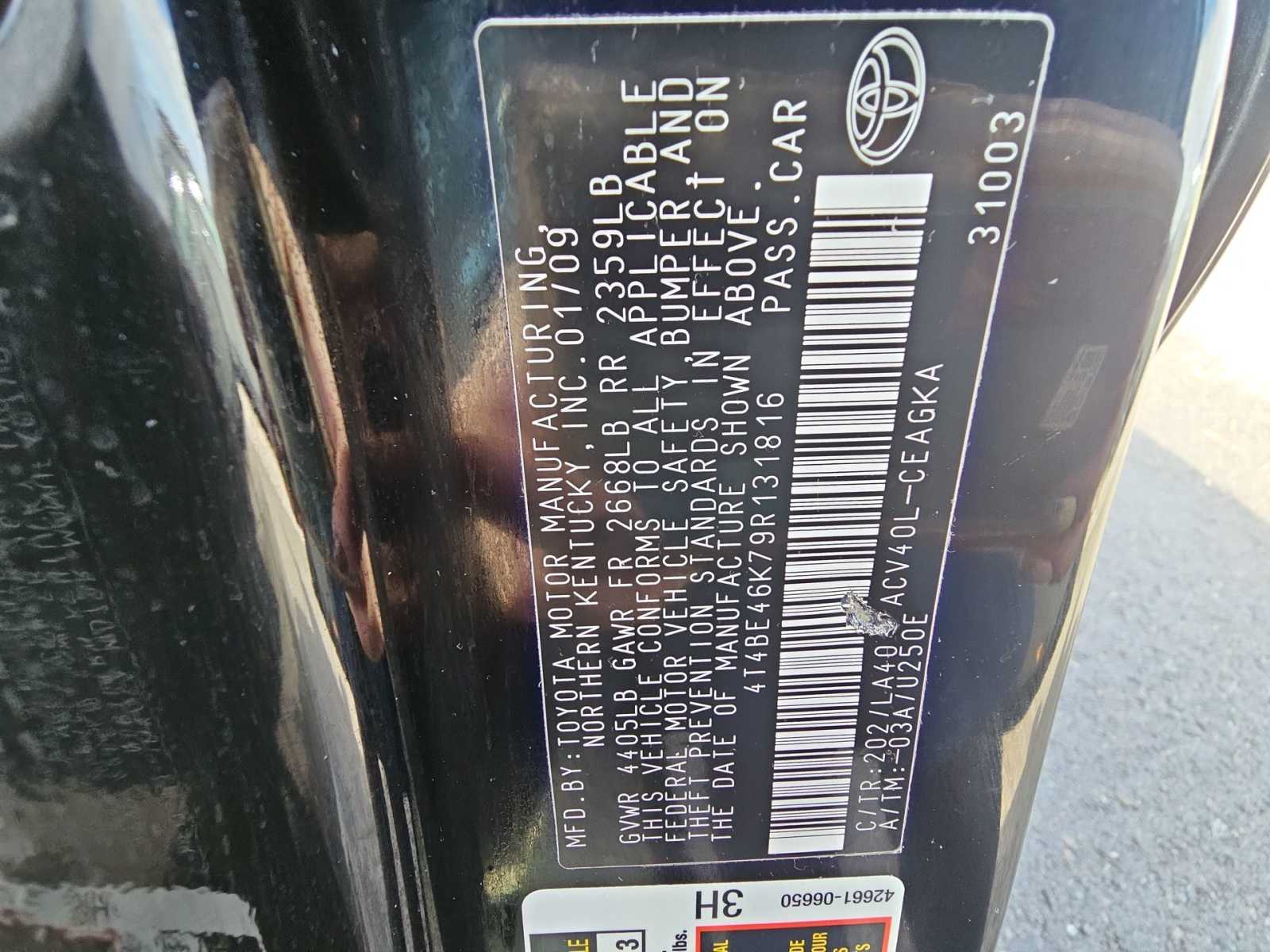 2009 Toyota Camry XLE 21