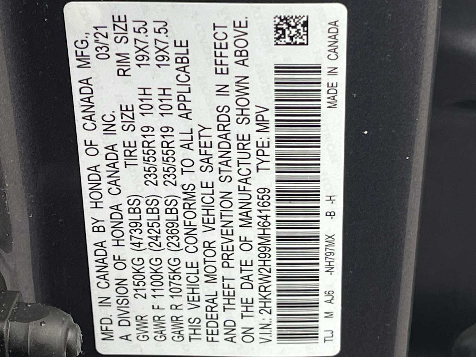 Thumbnail: 2021 Honda CR-V - 21