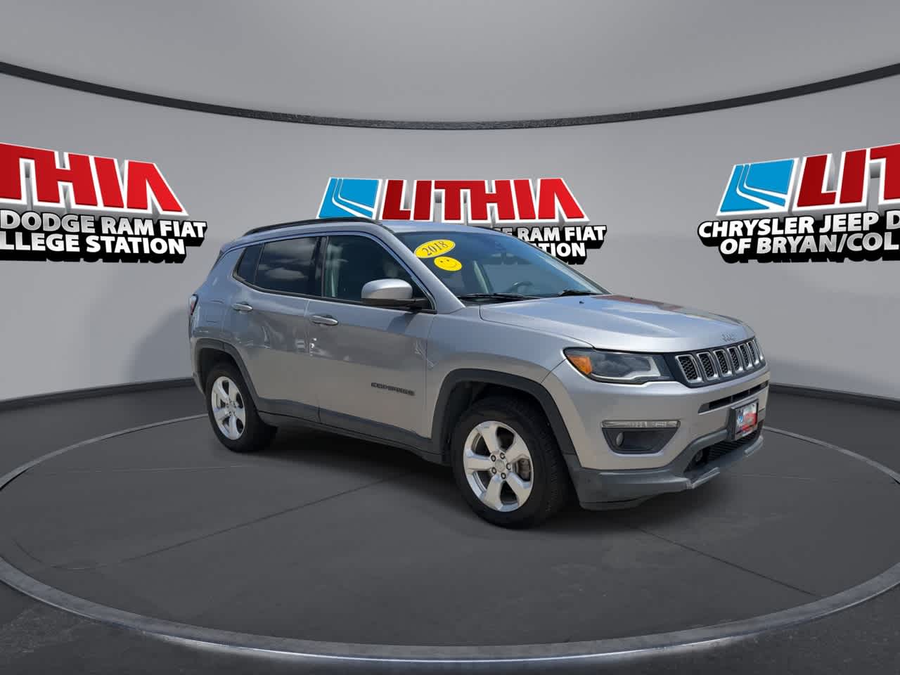 Used 2018 Jeep Compass Latitude with VIN 3C4NJCBB4JT268072 for sale in Bryan, TX