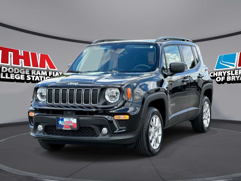 Certified Used 2023 Jeep Renegade SUV Black For Sale near Temple, TX