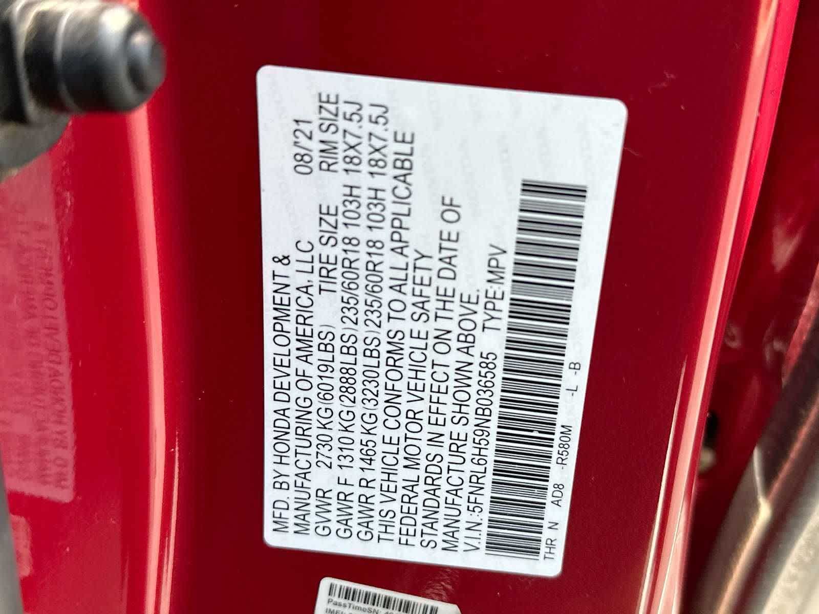 Thumbnail: 2022 Honda Odyssey - 21