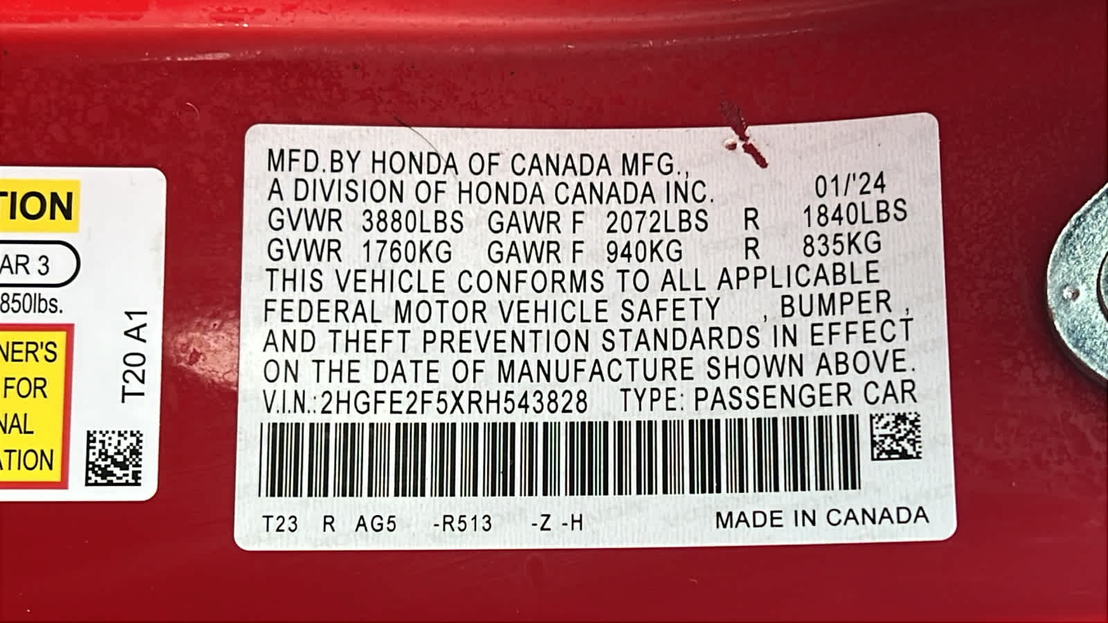 Thumbnail: 2024 Honda Civic - 29