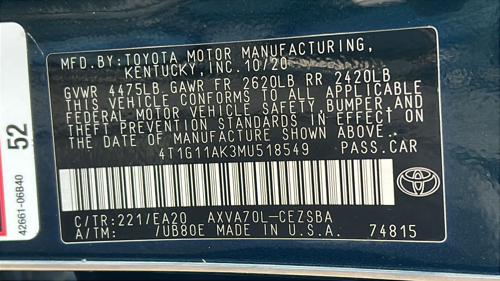 Thumbnail: 2021 Toyota Camry - 30