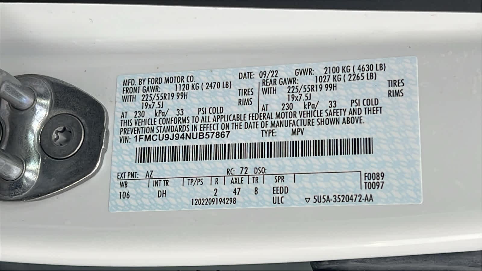 Thumbnail: 2022 Ford Escape - 30