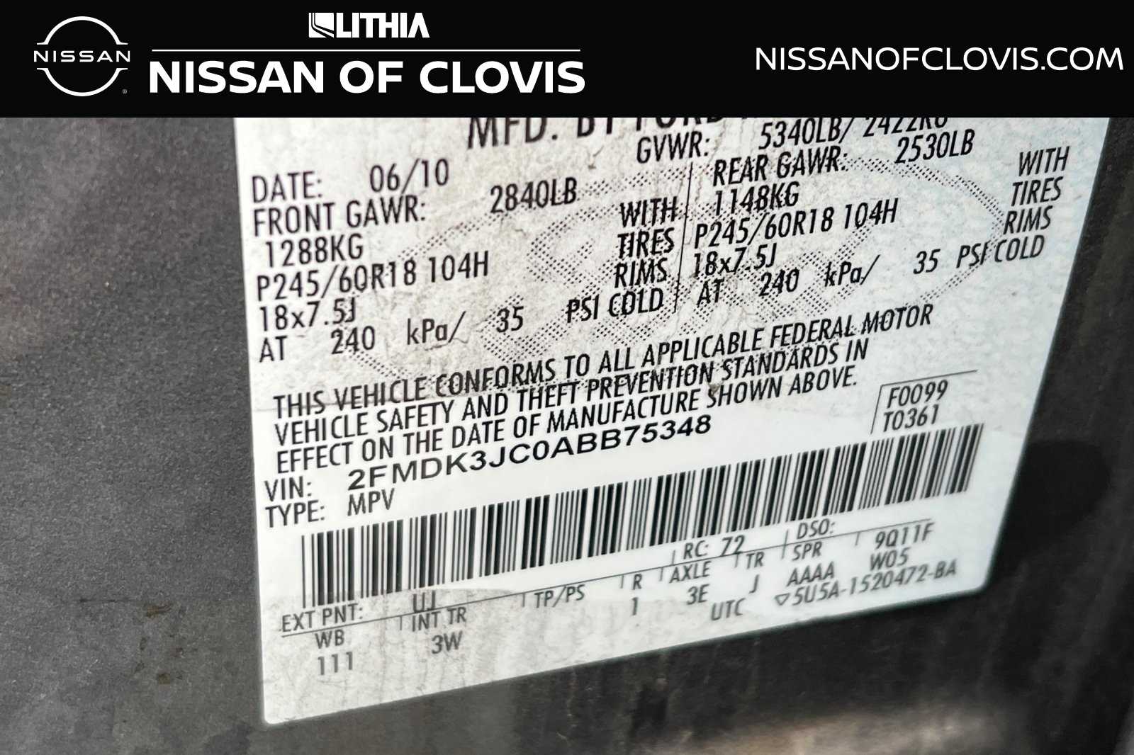 2010 Ford Edge SEL -
                  Clovis, CA