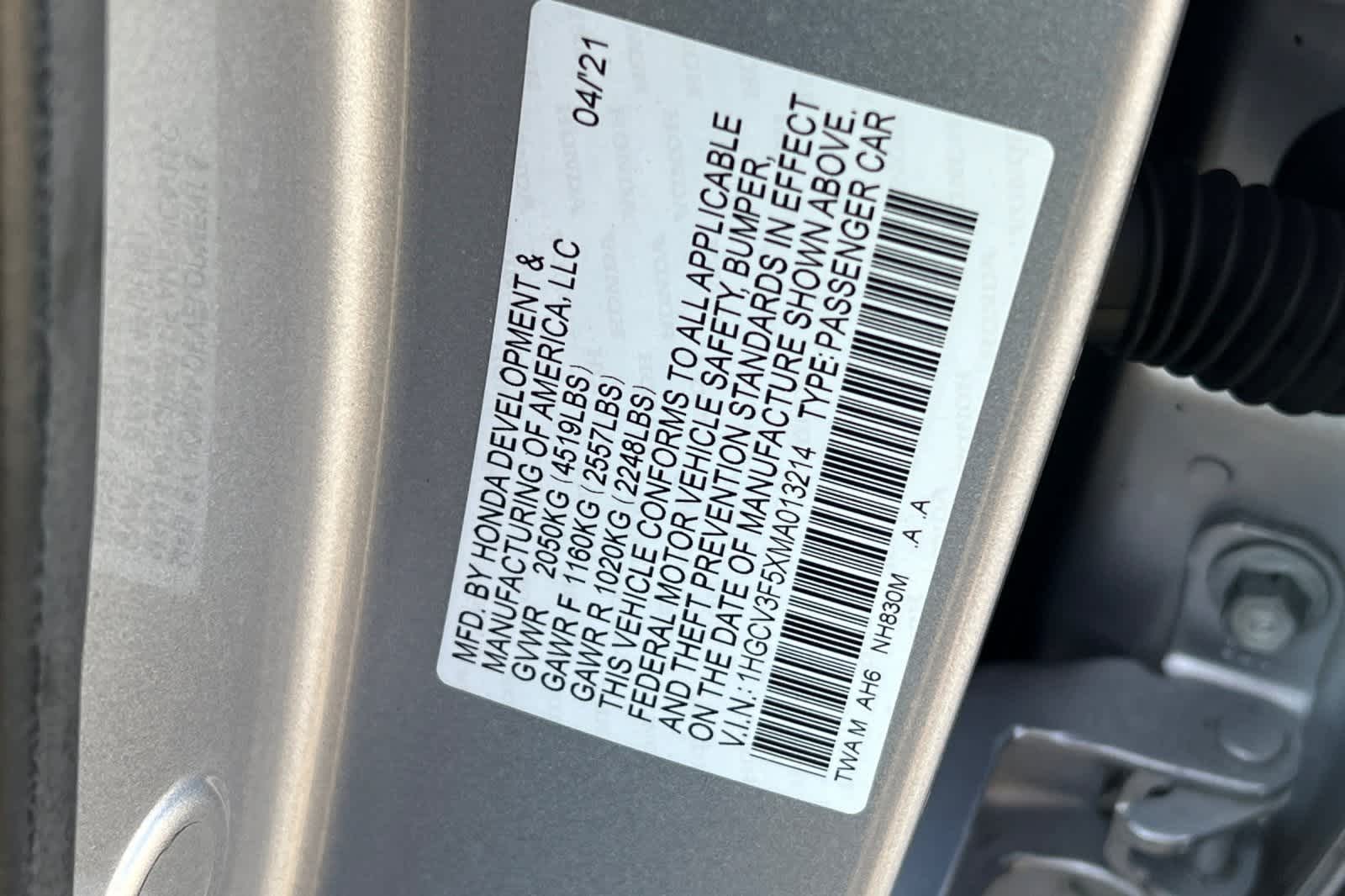 Thumbnail: 2021 Honda Accord - 37