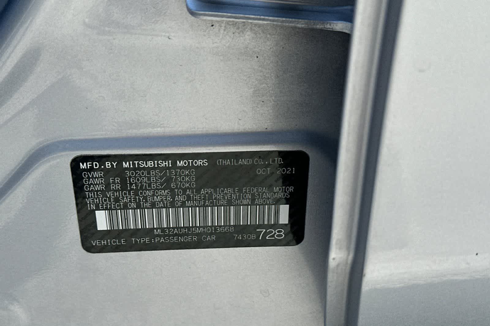 Thumbnail: 2021 Mitsubishi Mirage - 27