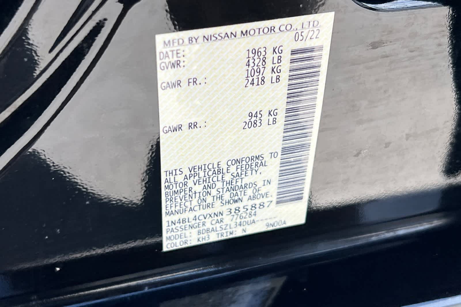 2022 Nissan Altima SR 29