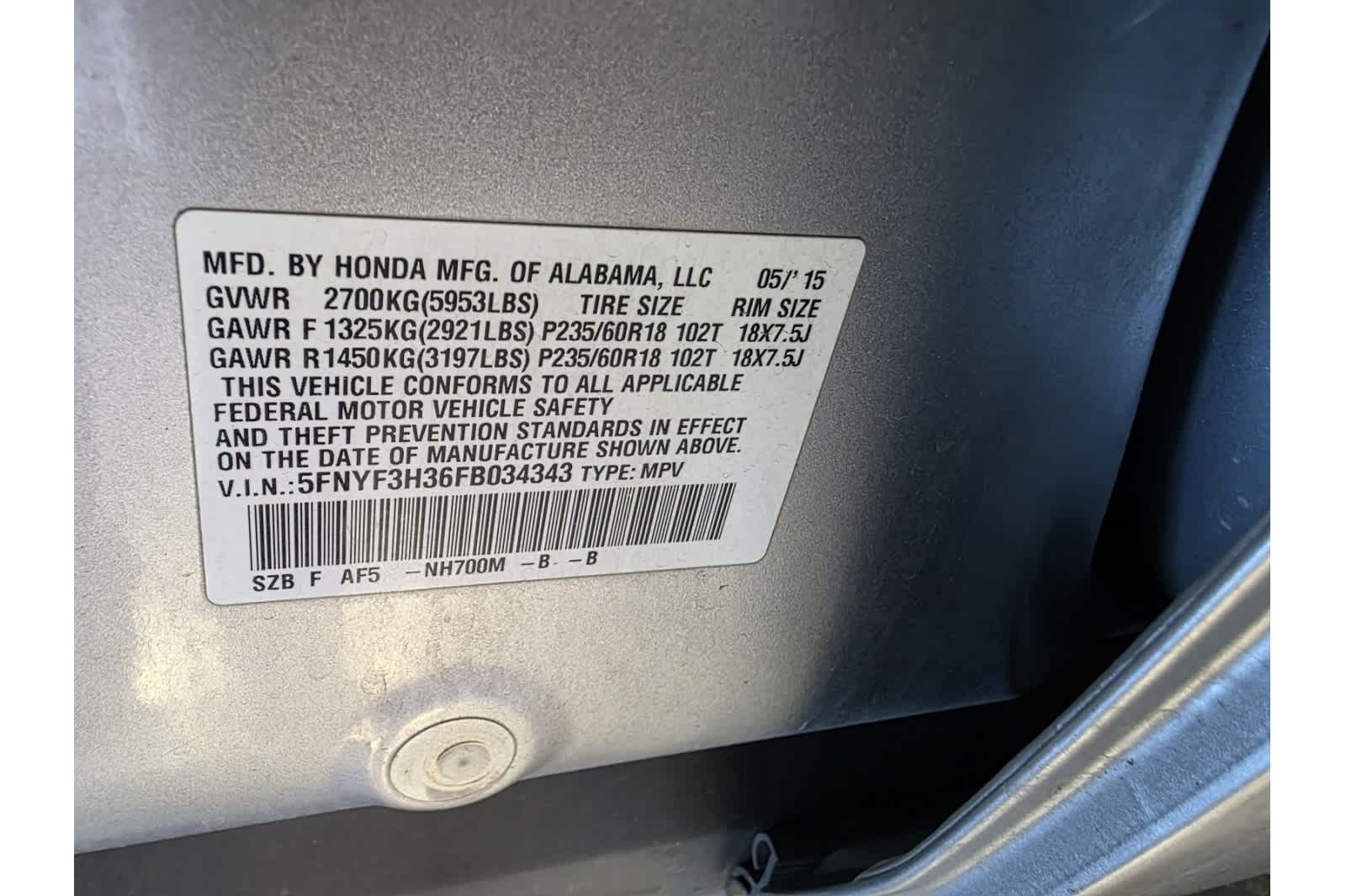 Thumbnail: 2015 Honda Pilot - 20