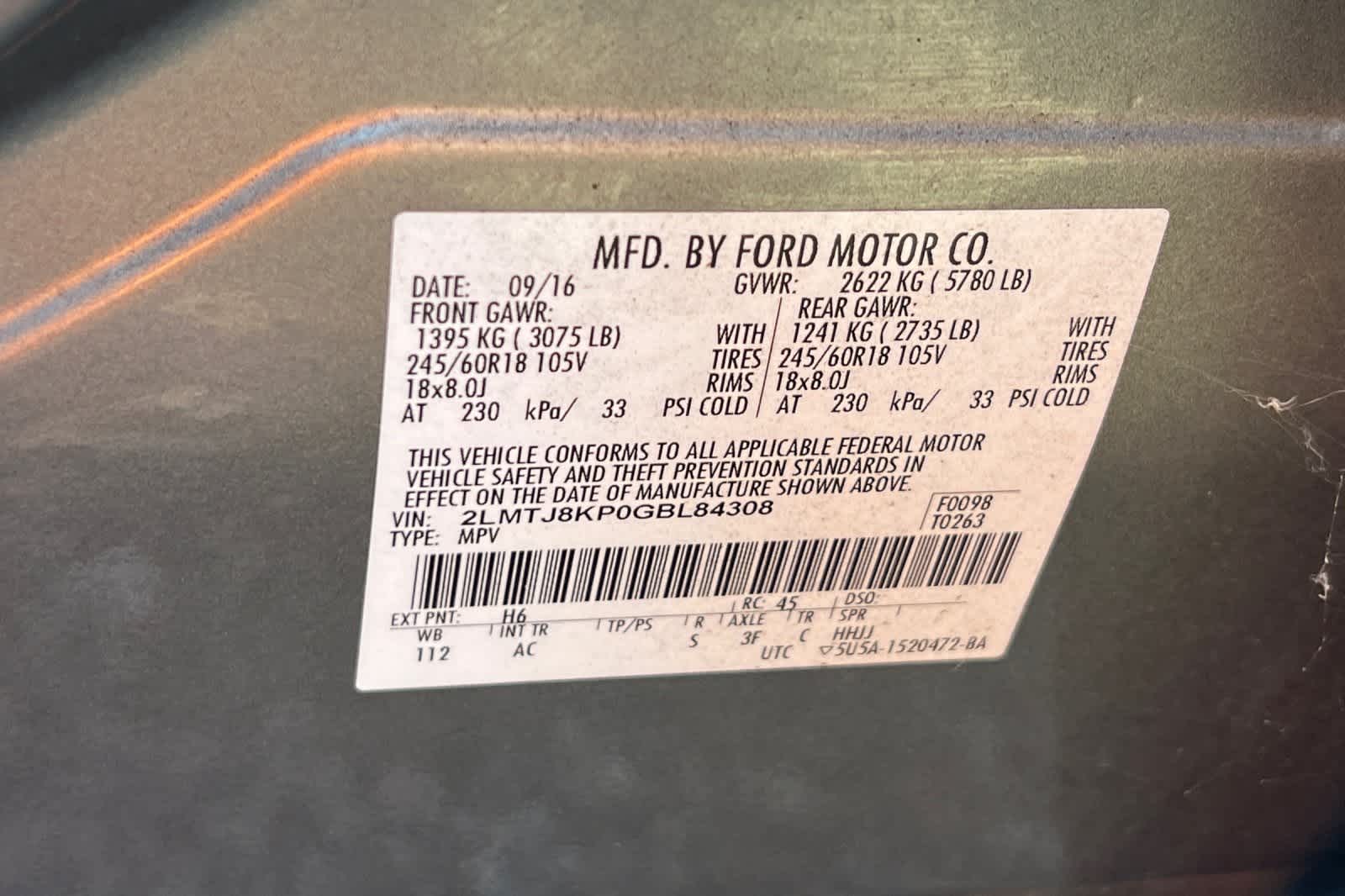 Thumbnail: 2016 Lincoln MKX - 31