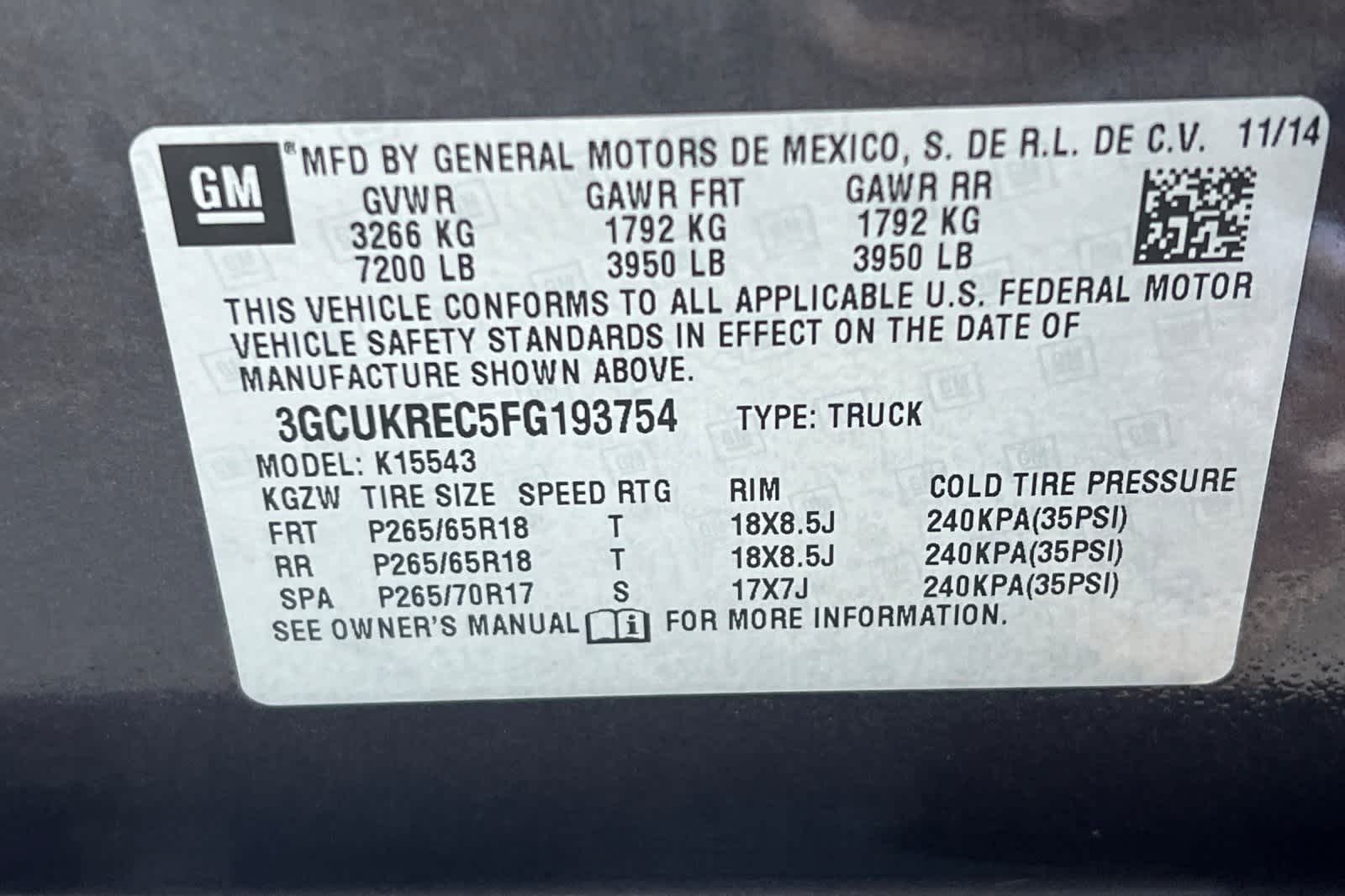 Thumbnail: 2015 Chevrolet Silverado 1500 - 35