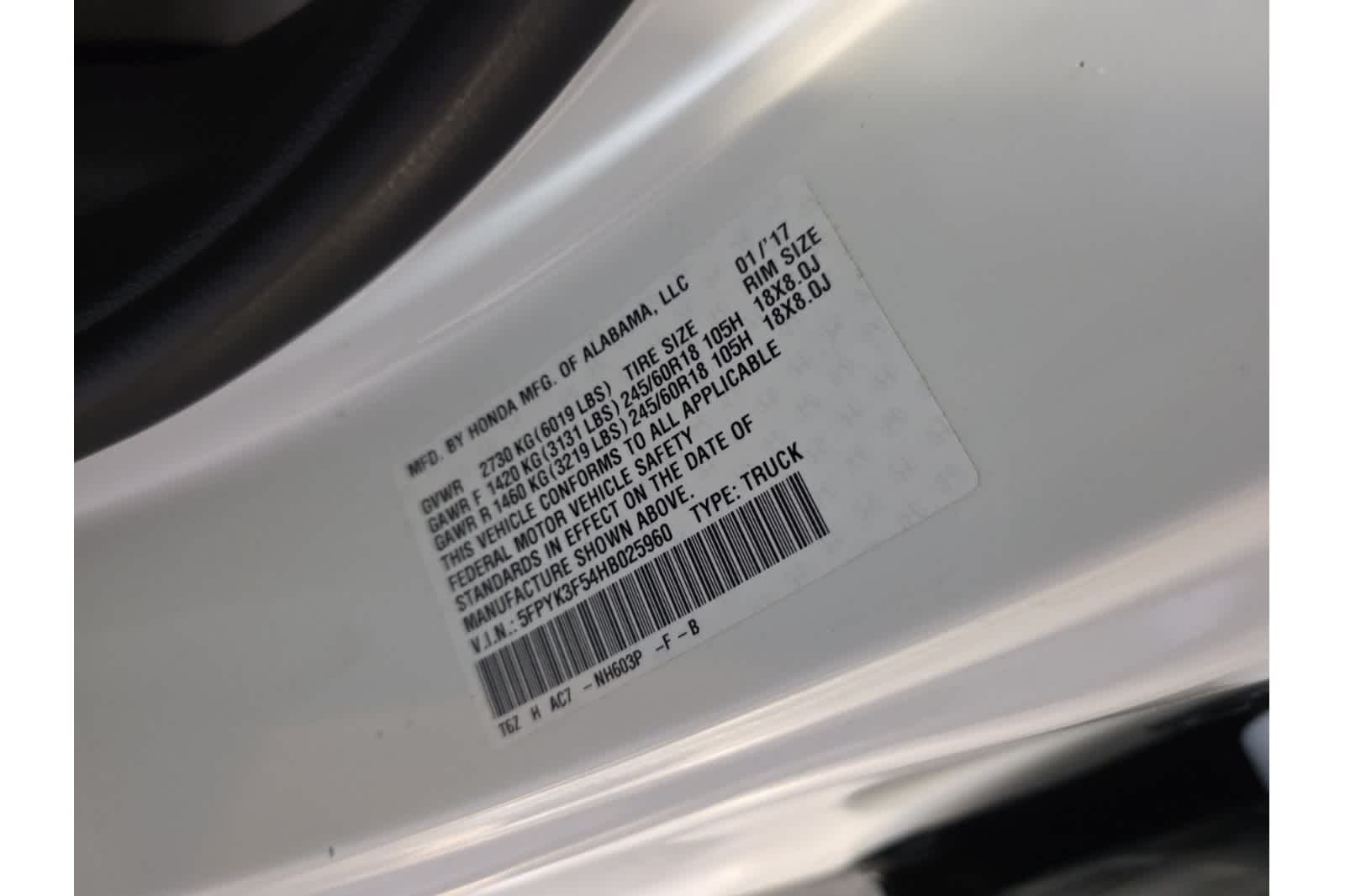 Thumbnail: 2017 Honda Ridgeline - 21